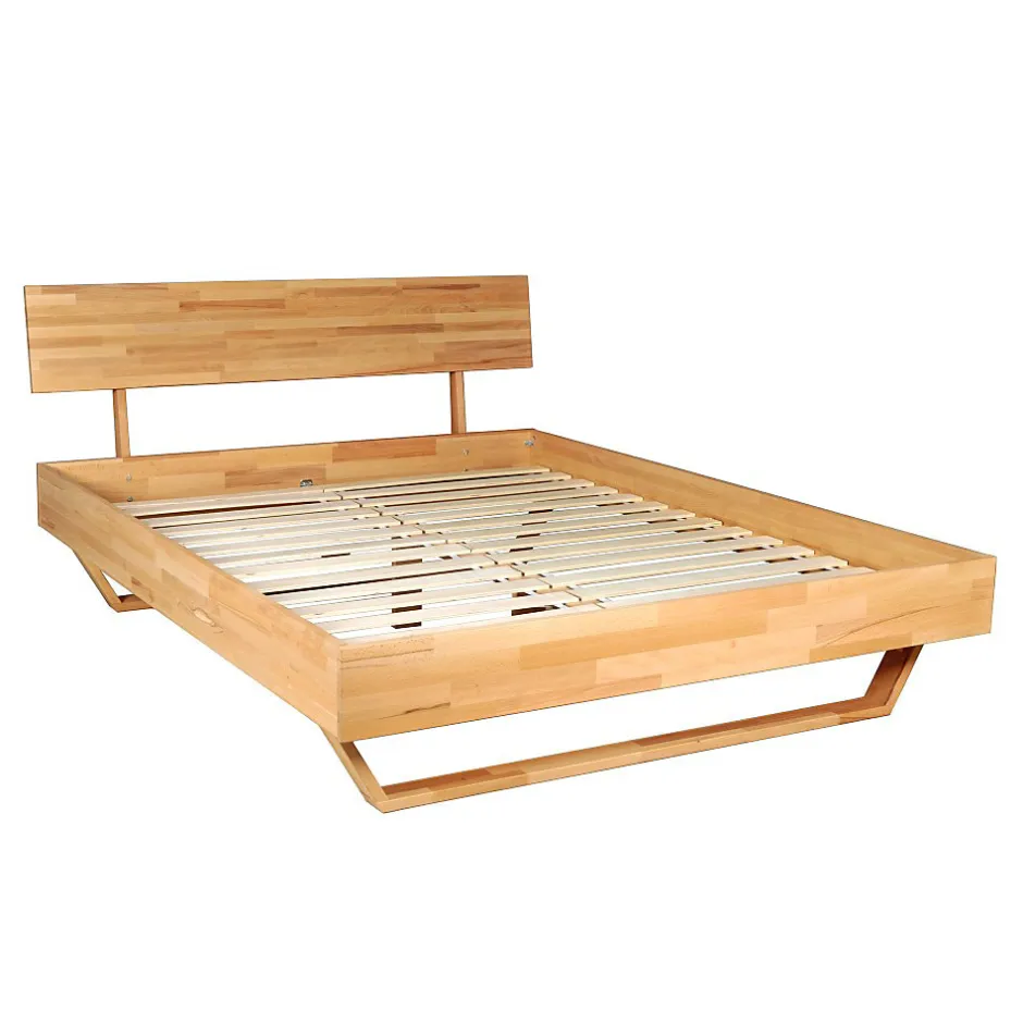 Weber Industries Lit 160x200 cm TAO + Sommier / Hêtre massif huilé