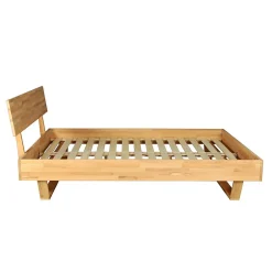 Weber Industries Lit 160x200 cm TAO + Sommier / Hêtre massif huilé