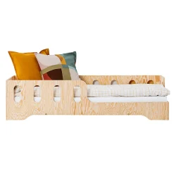 Enfant Petits-Meubles Lit 90x200 entree droite sommier inclus Estelle Bois