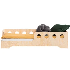 Petits-Meubles Lit 90x190 entree gauche sommier inclus Sacha Bois Sale