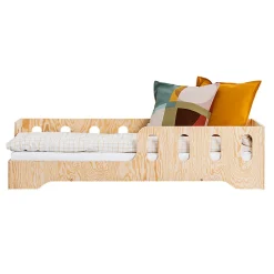 Enfant Petits-Meubles Lit 90x200 entree gauche sommier inclus Estelle Bois