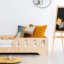 Enfant Petits-Meubles Lit 90x200 entree gauche sommier inclus Estelle Bois
