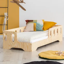 Enfant Petits-Meubles Lit 90x200 entree gauche sommier inclus Estelle Bois