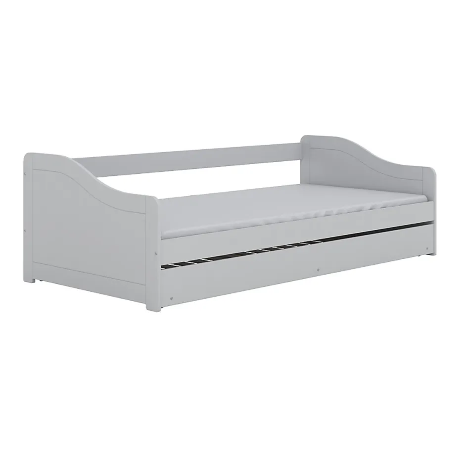 Petits-Meubles Lit 90x200 sommier et tiroir inclus Kocot Kids Allison Blanc Sale