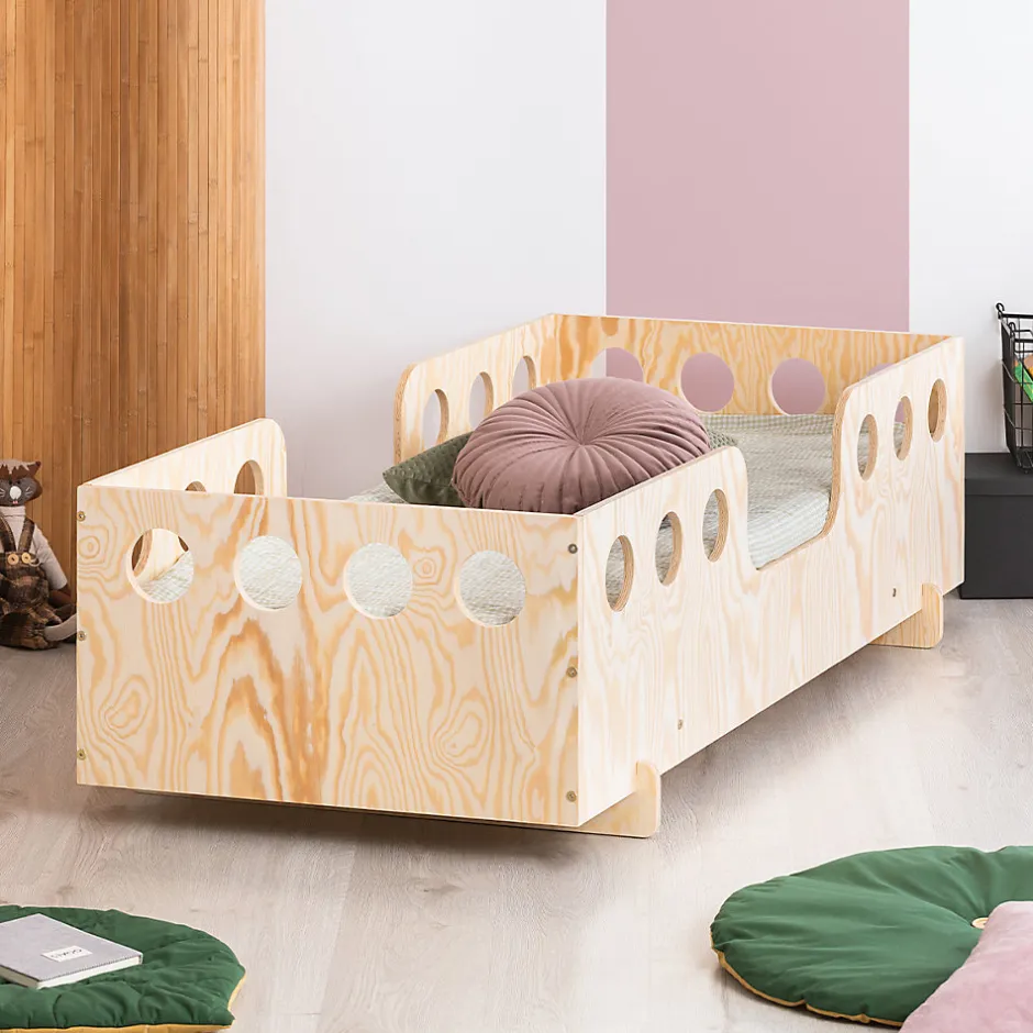 Enfant Petits-Meubles Lit 90x200 sommier inclus Anaïs Bois