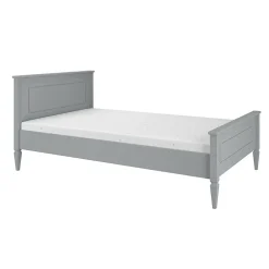 Petits-Meubles Lit 120x200 sommier inclus Bellamy Ines Gris