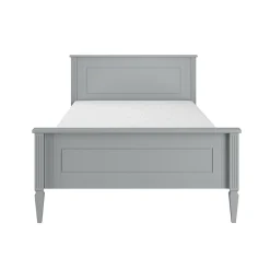 Petits-Meubles Lit 120x200 sommier inclus Bellamy Ines Gris