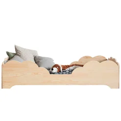 Petits-Meubles Lit 90x190 sommier inclus Josy Bois New