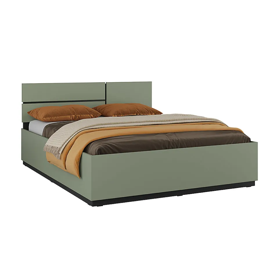 Petits-Meubles Lit 160x200 sommier inclus Lilia Vert