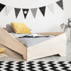 Enfant Petits-Meubles Lit 90x190 sommier inclus Solène Bois
