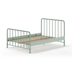 Enfant Petits-Meubles Lit 140x200 sommier inclus Vipack Bronxx Vert olive mat