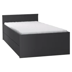 Petits-Meubles Lit 90x200cm avec lit gigogne Vox Young User Noir