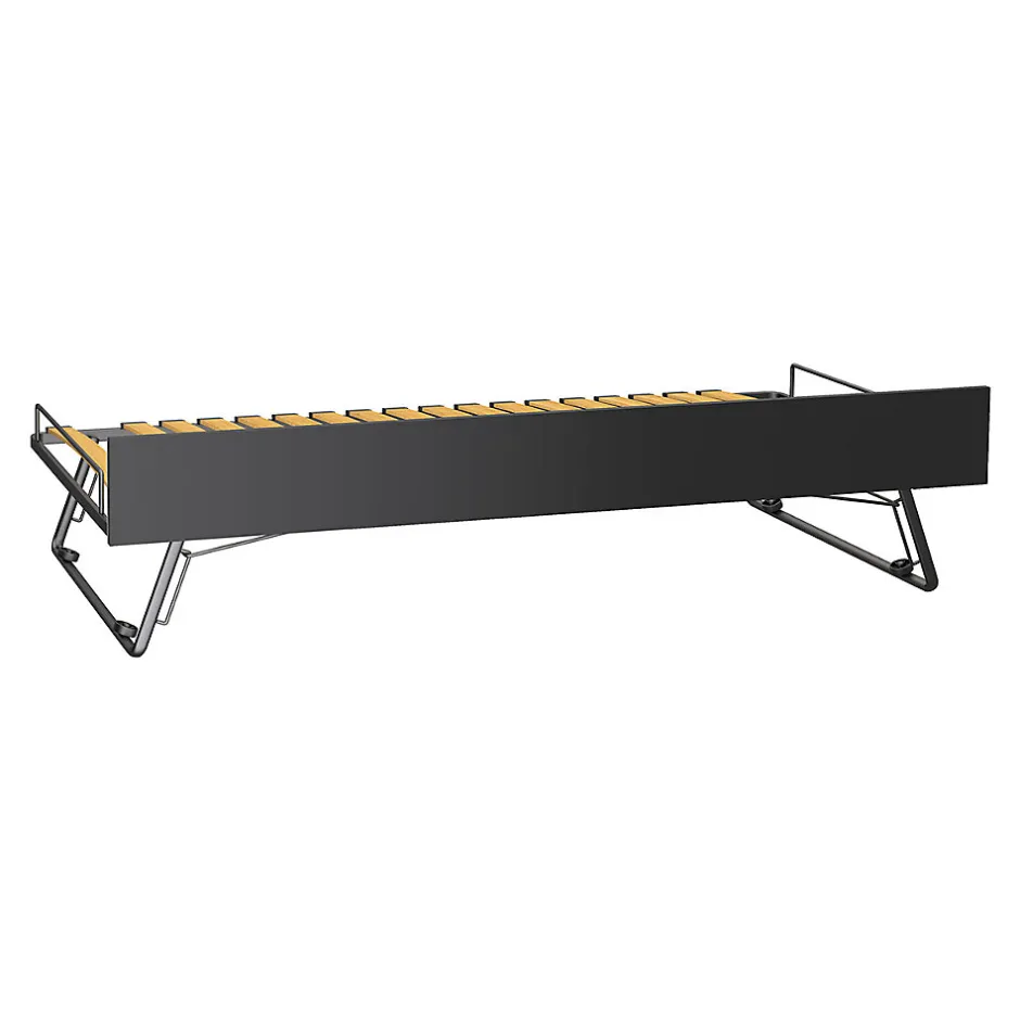 Petits-Meubles Lit 90x200cm avec lit gigogne Vox Young User Noir