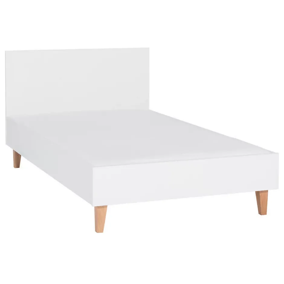Petits-Meubles Lit 120x200cm Vox Concept Blanc New