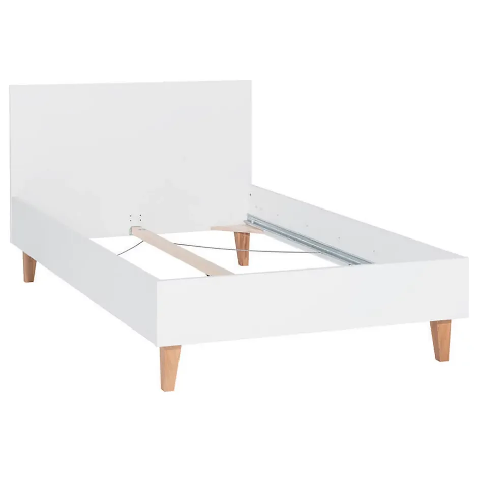 Petits-Meubles Lit 120x200cm Vox Concept Blanc New