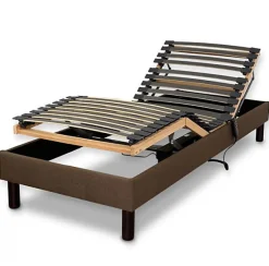 Essenzia Zen Literie électrique Ensemble DETENTE marron - Classic ressorts 2x80x200 Ressorts Best