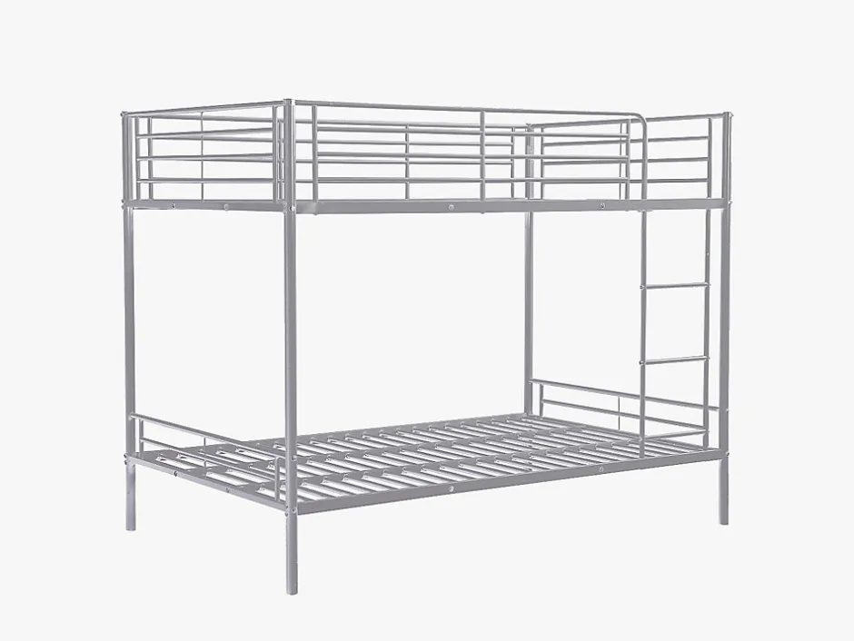 Enfant Vente-unique Lits superposés - 2 x 120 x 190 cm - Argent - DUOTIS