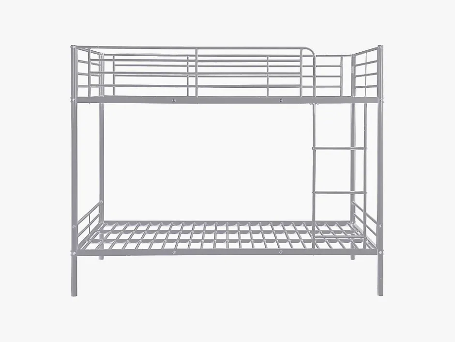 Enfant Vente-unique Lits superposés - 2 x 120 x 190 cm - Argent - DUOTIS