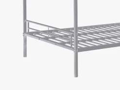Enfant Vente-unique Lits superposés - 2 x 120 x 190 cm - Argent - DUOTIS