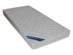 Enfant Vente-unique Lits superposés cabane 2 x 90 x 190 cm - Pin et MDF - Blanc + Matelas - LIDOVARA