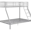 Enfant Vente-unique Lits superposés ELEVATIO IV - 90 et 140 x 190 cm - Acier - Argent
