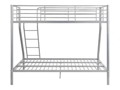 Enfant Vente-unique Lits superposés ELEVATIO IV - 90 et 140 x 190 cm - Acier - Argent