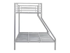 Enfant Vente-unique Lits superposés ELEVATIO IV - 90 et 140 x 190 cm - Acier - Argent