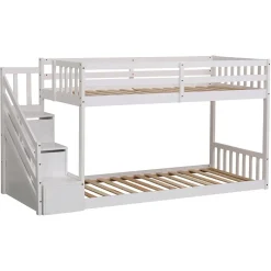 Happy Garden Lits superposés pour enfants 190x90cm blanc CELESTINE -