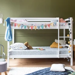 Happy Garden Lits superposés pour enfants 190x90cm blanc AMBRE - Best