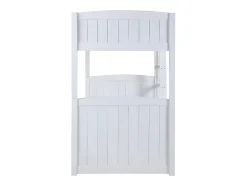 Vente-unique Lits superposés séparables ANCHISE II - 2 x 90 x 190 cm - Avec rangements - Pin blanc New