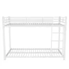 Enfant Blackcolors Lits Superposés 90x200cm Fer Blanc