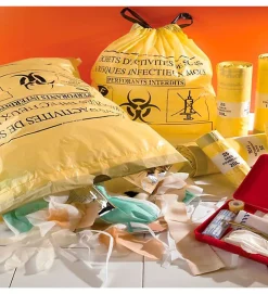 Pro Et Discount Lot 500 Sacs DASRI Jaune pour déchets à risques infectieux 15L 20L 100L Litres Taille - 15L-DASRI