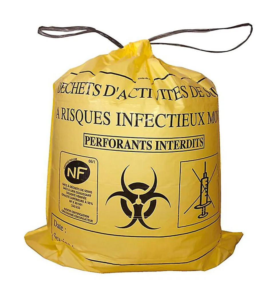 Pro Et Discount Lot 500 Sacs DASRI Jaune pour déchets à risques infectieux 15L 20L 100L Litres Taille - 20L-DASRI