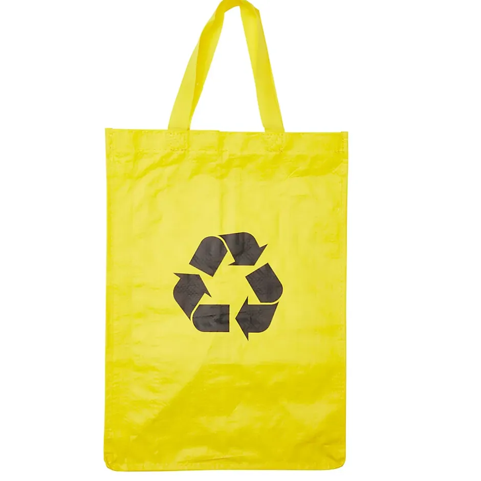 Lot 3 sacs de recyclage ménagers l.31 x H.44 cm bleu, vert et jaune Best