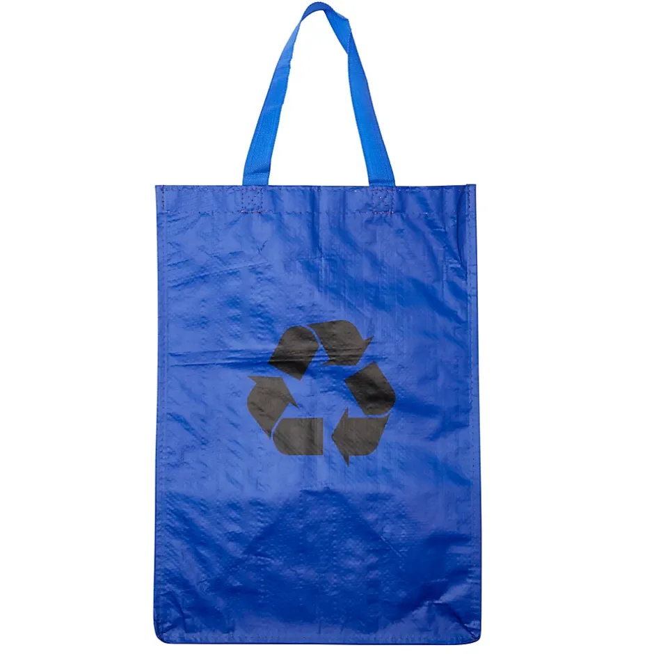 Lot 3 sacs de recyclage ménagers l.31 x H.44 cm bleu, vert et jaune Best