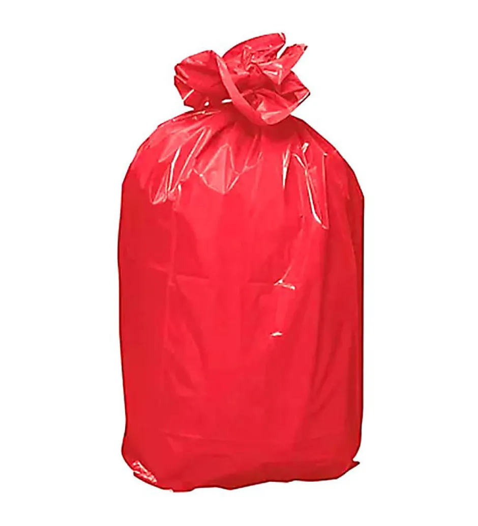Pro Et Discount Lot 500 sacs poubelle à déchet Rouleaux de 20L 30L 50L 100L 110L 130L Litres Taille - 50L-ROUGE