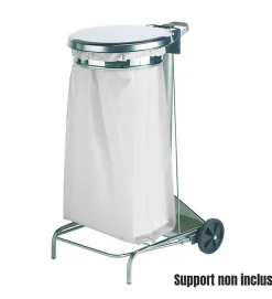 Pro Et Discount Lot 500 sacs poubelle à déchet Rouleaux de 20L 30L 50L 100L 110L 130L Litres Taille - 100L-BLANC