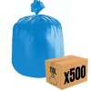 Pro Et Discount Lot 500 sacs poubelle à déchet Rouleaux de 20L 30L 50L 100L 110L 130L Litres Taille - 110L-BLEU Discount