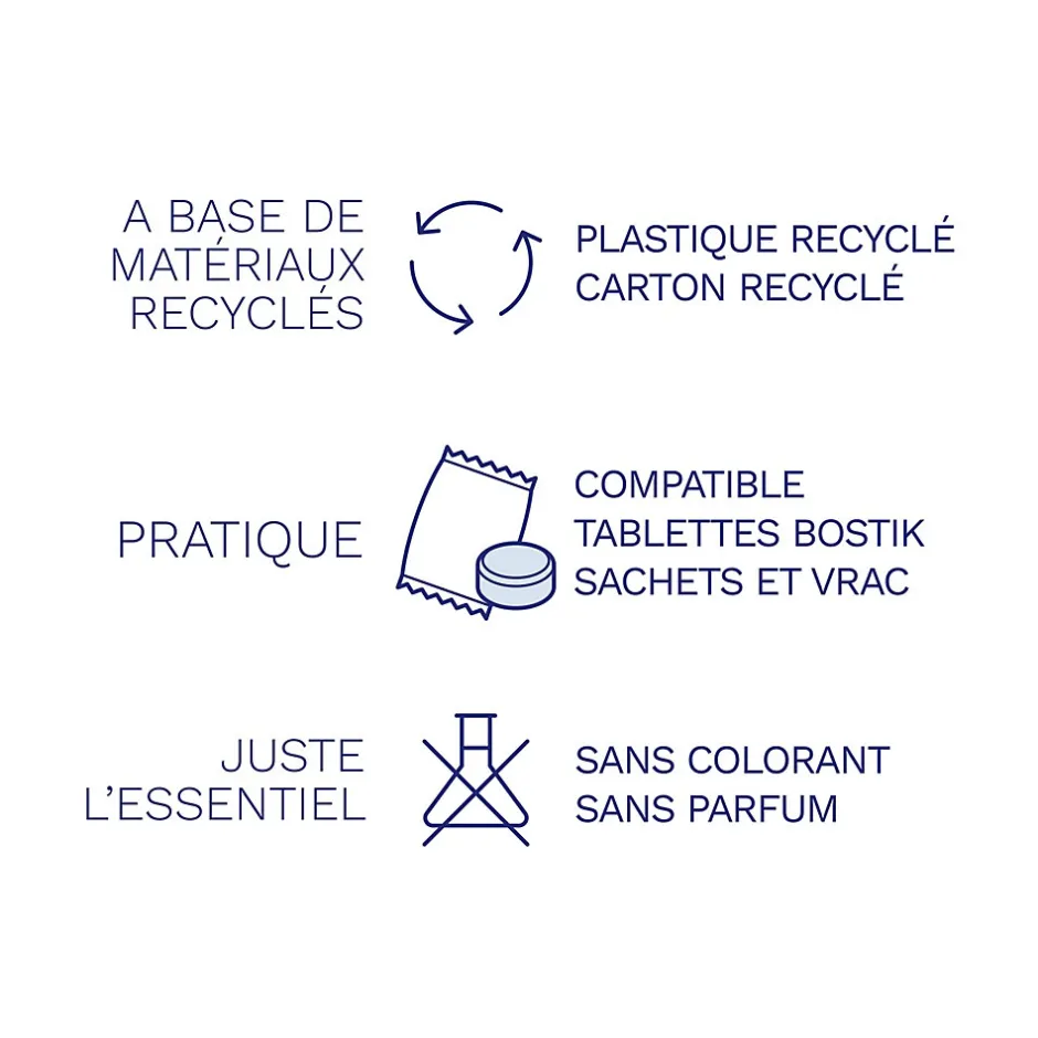 Bostik Lot 2 tablettes pour absorbeur d'humidité Respire 25m²