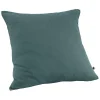 Meubletmoi Lot 2 taies oreillers 60x60 double gaze de coton bleu canard - PEPA 1