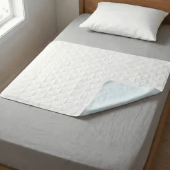 Sweetnight Lot de 2 Alèses Imperméables 90x85 cm - Adulte Sénior - Lavage à 90C - Grande absorption - Oeko-Tex