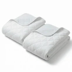 Sweetnight Lot de 2 Alèses Imperméables 90x85 cm - Adulte Sénior - Lavage à 90C - Grande absorption - Oeko-Tex