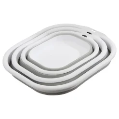5Five Lot de 3 Bassines Retractable Grises 3+5+10L - Gris-
