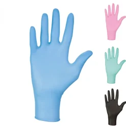 Vivezen Lot de 5 boites de 100 gants en nitrile jetables - non poudrés - Taille XL - Bleu - Hot
