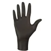 Vivezen Lot de 2 boites de 100 gants en nitrile jetables - non poudrés - Taille M - Noir -