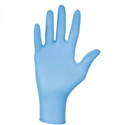 Vivezen Lot de 2 boites de 100 gants en nitrile jetables - non poudrés - Taille M - Bleu - Hot