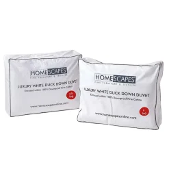 Homescapes Lot de 2 Couettes de Luxe 4 saisons en duvet de canard 9 + 4.5 Tog, 230 x 220 cm - Sale