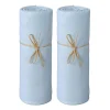 Coton Pur Lot de 2 Draps housse lit bébé 60 x 120 cm / 100% coton / 57 fils/cm² - 1 Ciel + 1 Ciel Discount