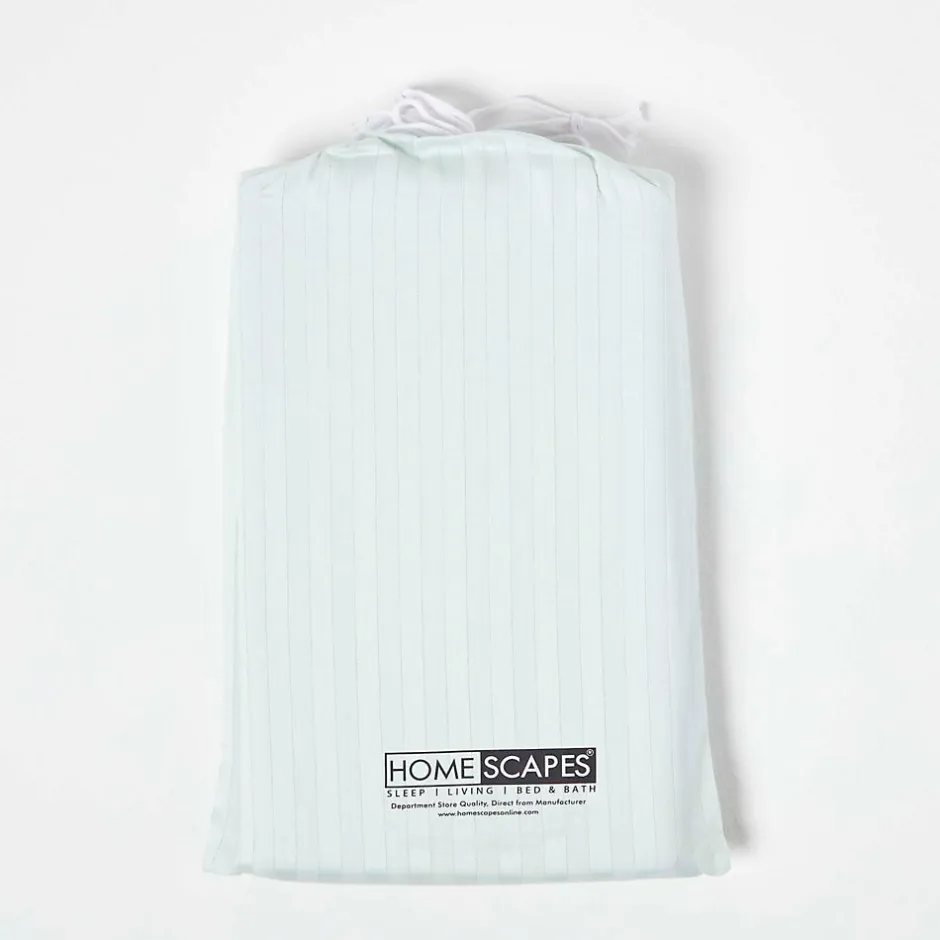 Homescapes Lot de 2 draps housse lit bébé en coton égyptien 330 fils bleu, 70 x 140 cm -
