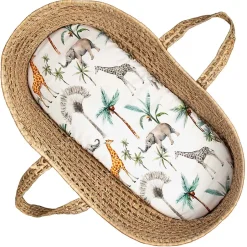 Sevira Kids Lot de 3 Draps housses couffin en coton Safari Online